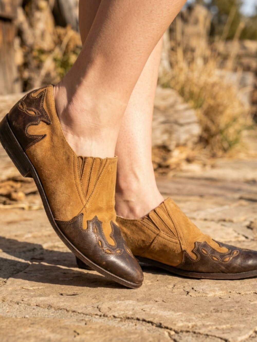 Vtg 80s Nine West southwestern shoe booties